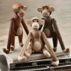 Kay Bojesen MONKEY Dekoracja - Figurka Drewniana Małpka Mała - Drewno Klon/Buk